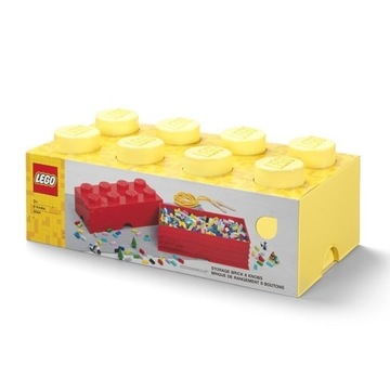 Pojemnik klocek LEGO Brick 8 Jasnożółty 50cm