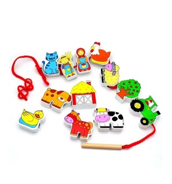 VIGA STRINGER ДЕРЕВЯННАЯ РЕЗЬБА FARMA BLOCKS MONTESSORI