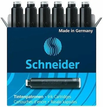КАРТРИДЖИ ДЛЯ ПЕРЬЕВОЙ РУЧКИ SCHNEIDER, ЧЕРНЫЕ