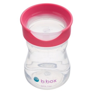 KUBEK NIEKAPEK B.BOX MALINOWY 240 ML SŁOMKA BIDON