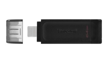 ФУНКЦИОНАЛЬНЫЙ накопитель Kingston DataTraveler 70 64 ГБ 64 ГБ