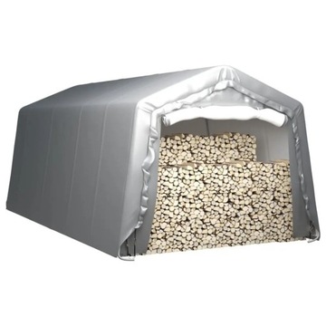 vidaXL Палатка для хранения вещей 300 x 600 см, стальной серый