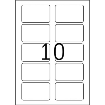 Самоклеящиеся этикетки 80x50 мм 10 шт T1B196