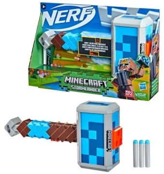 Nerf Minecraft Stormlander, strzelający strzałkami młot