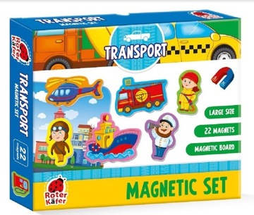 Zestaw magnesów Transport dla dzieci