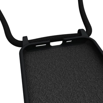 Силиконовый чехол ArtWizz HangOn для iPhone 13 Pro с черным ремешком