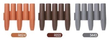 Пластиковый садовый бордюр Prosperplast 270 см x 24 см коричневый