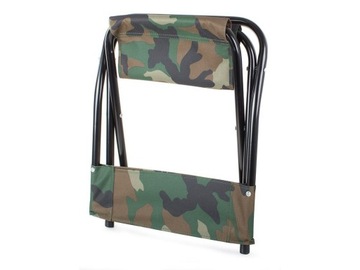 Складное камуфляжное кресло для рыбалки, большое и прочное.