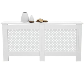 Крышка радиатора с узором в виде белых сот,