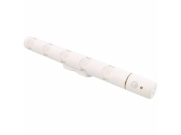 LAMPA LED DO GARDEROBY BIAŁA LEDOWA Z CZUJNIKIEM RUCHU I ZMIERZCHU 25cm