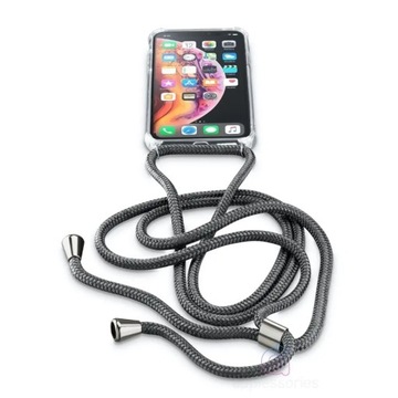 Чехол Cellularline на шнурке для iPhone 11, черный