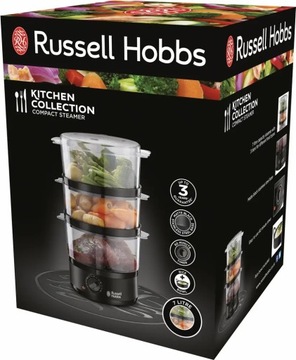 Пароварка Russell Hobbs 2653056 7 л черный 400 Вт (C)