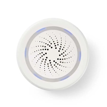 Nedis WIFISI10CWT alarm dźwiękowy, alarm świetlny, łączność z wifi