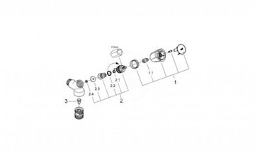 Grohe Costa L - Zawór przyłączeniowy do pralki, chrom 30008001