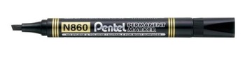 МАРКЕР PENTEL N860 ОБРЕЗАННЫЙ ЧЕРНЫЙ