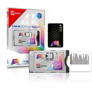 Модуль DVB, адаптер CI+ для телевизора, без карты Tele System CAM tivùsat 4K