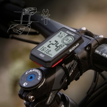 БЕСПРОВОДНОЙ КОМПЬЮТЕРНЫЙ СЧЕТЧИК SIGMA SPORT ROX 2.0 14 ФУНКЦИЙ С GPS