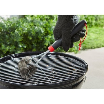weber Weber Trójstronna szczotka do czyszczenia rusztów, długość 30 cm