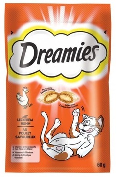 DREAMIES PRZYSMAK Z KURCZAKIEM DLA KOTA 4x60g