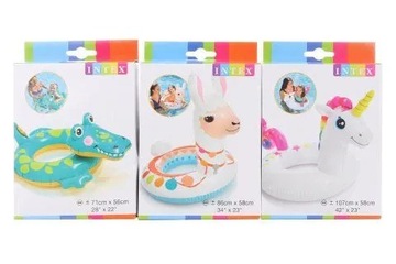 НАДУВНОЕ КОЛЬЦО ДЛЯ ДЕТЕЙ ДЛЯ НАУЧЕНИЯ ПЛАВАТЬ В ВОДЕ LAMA INTEX