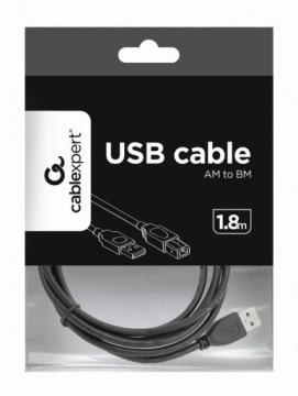 Gembird USB кабель CCP-USB2-AMBM-6 черный 1,8 м