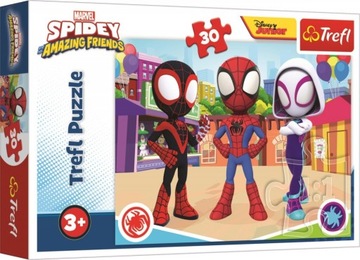 Puzzle 30 Przygody Spidey'a I przyjaciół Trefl