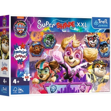 Puzzle 60 el XXL Super Shape Wesołe Psiaki / Psi Patrol 50036 Trefl