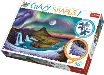 Puzzles - 600 Crazy Shapes - Zorza nad Islandią