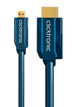 CLICKTRONIC HDMI — кабель micro HDMI 2.0 4K, 60 Гц, 5 м