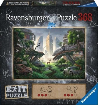 Puzzle Ravensburger Exit 368 elementów Puzzle 368 EXIT Opustoszałe miasto