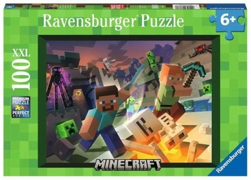 Puzzle 100 elementów XXL. Monster Minecraft