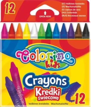 Kredki świecowe Colorino 12 szt.