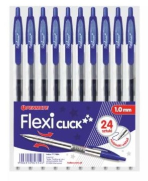 Шкільний набір приладдя для школи PENMATE ручка FLEX CLICK синій