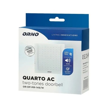 ПРОВОДНОЙ ДВЕРНОЙ ЗВОНОК 230В БИМ-БАМ КВАРТО