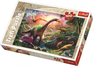 Puzzle Trefl Świat dinozaurów 100 elementów Puzzle 100 Świat dinozaurów