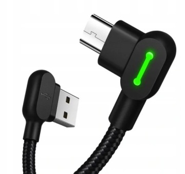 MCDODO УГЛОВОЙ КАБЕЛЬ QC USB microUSB LED 2A 1,2M