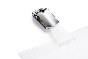Персональный бейдж с магнитом Durable Click Fold 40х75мм прозрачный
