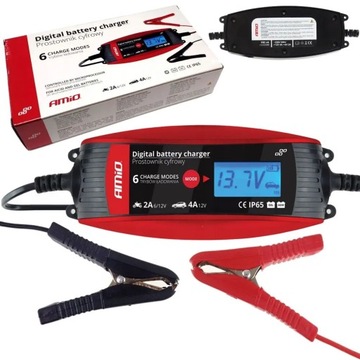 ŁADOWARKA PROSTOWNIK AMiO DBC-4A 6V/12V-2A/4A