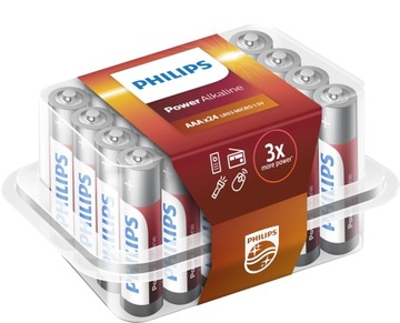 Bateria alkaliczna Philips AAA (R3) 24 szt.