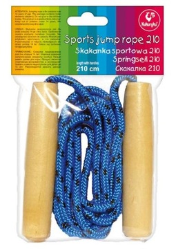 СПОРТИВНАЯ СКАКАЛА - Деревянные ручки CORN'S