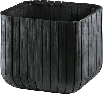 Doniczka Keter Cube Wood Planter L antracyt
