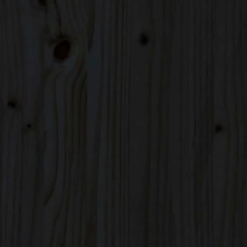 Ящики под кроватью, 2 шт., черные, массив дерева