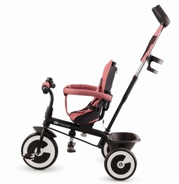 Rowerek dziecięcy trójkołowy wózek spacerówka 6w1 ASTON Kinderkraft różowy