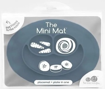 EZPZ Mini Mat Silikonowy TALERZYK z PODKŁADKĄ 2w1