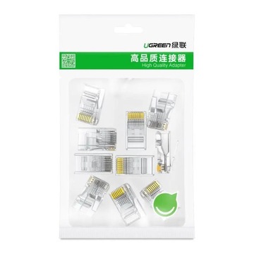 100x Wtyk Wtyczka Końcówka RJ45 8P8C Cat6 Ugreen