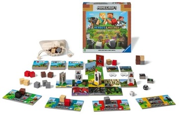 GRA PLANSZOWA MINECRAFT RAVENSBURGER RATOWANIE WIOSKI DLA DZIECI