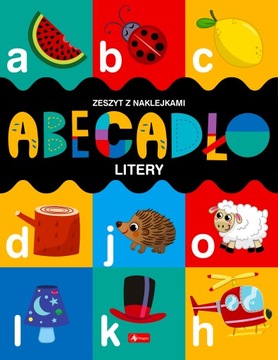 Abecadło LITERY Pisanie po śladzie NAKLEJKI