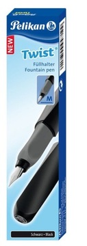 Перьевая ручка Pelikan Twist Black с картриджем