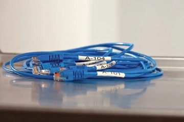 Лента Dymo для принтеров Rhino | 18443 | 9 мм/5,5 м | черный/белый | винил