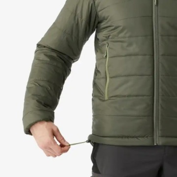Мужская зимняя треккинговая куртка Forclaz MT100 с капюшоном - 5°C